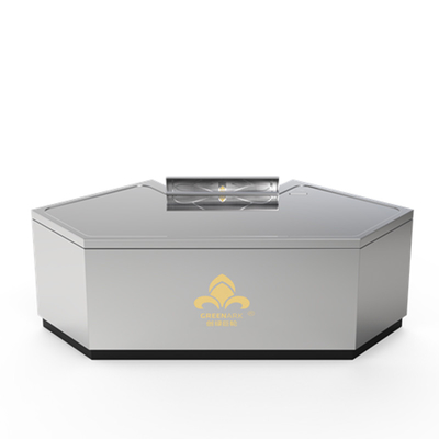 Mesa de Grelha Teppanyaki em forma de arco pode ser personalizada em tamanho e método de escape de fumaça (de acordo com as necessidades) grillhibachi