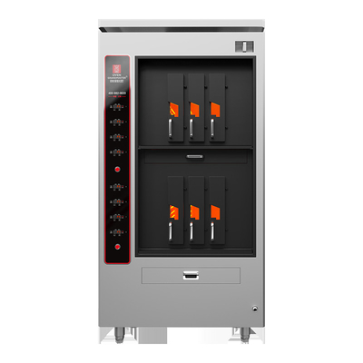 Grill de peixe elétrico comercial com camada dupla 6 compartimentos 6 peixes por vez Grill equipamento de forno de churrasco