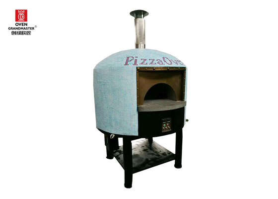 Pizza de aço inoxidável Oven Gas Heating Napoli Style Lava Rock de Itália do restaurante