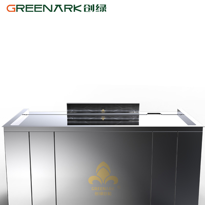 Grelha Teppanyaki de alta eficiência com balcão de aço de liga de 20 mm e aquecimento inteligente