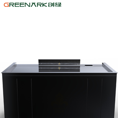 Grelha industrial de Teppanyaki com purificação de fumaça de fluxo de ar triplo e tecnologia anti-obstrução