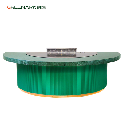 Grelha Teppanyaki de alta eficiência com balcão de aço de liga de 20 mm e aquecimento inteligente