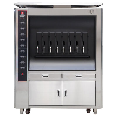 26KW 8 Grids Digital Control Commercial Electric Fish Grill Oven for Restaurants and Hotels